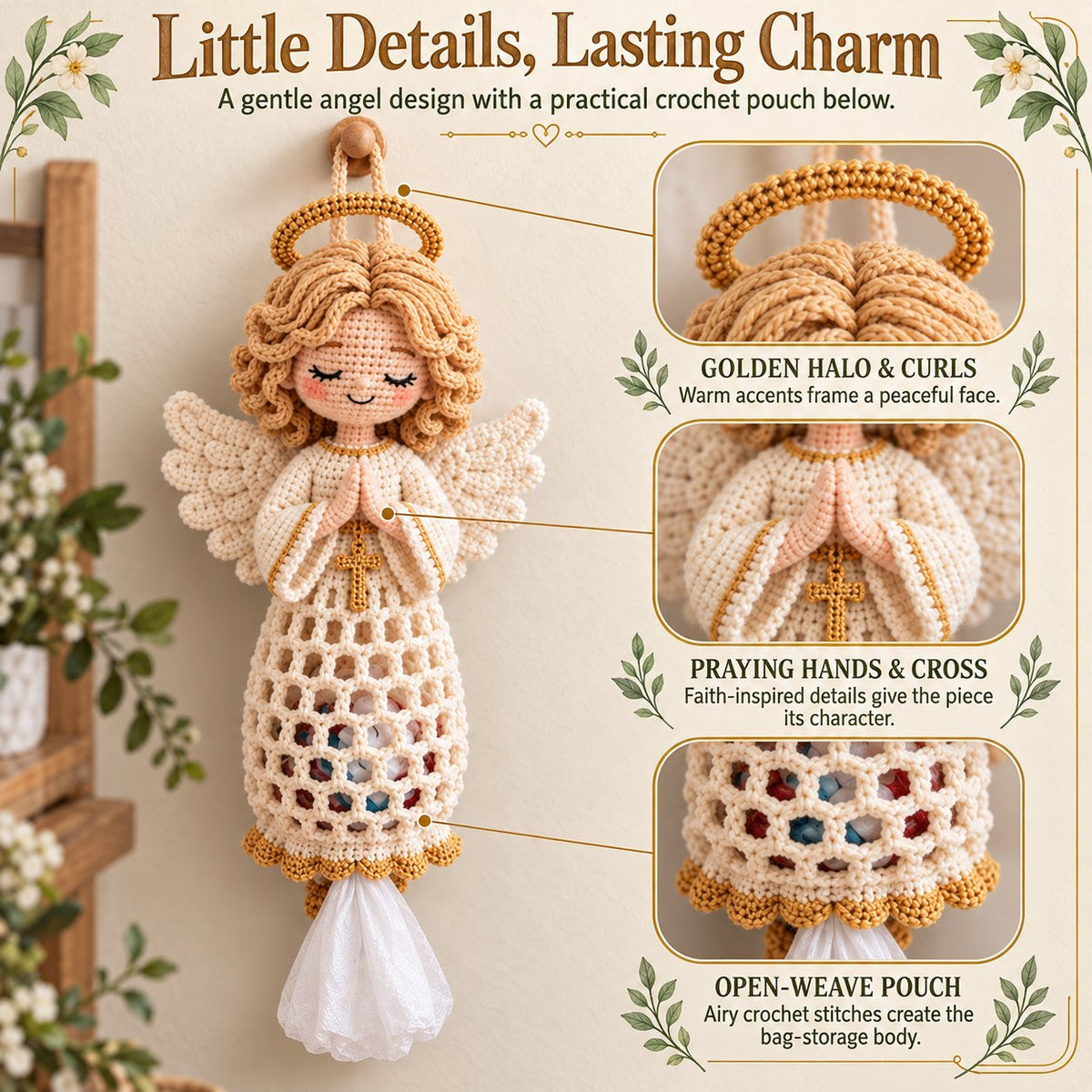 ✝️🙏Blessed Home Crochet Bag Holder Collection ✨🧶