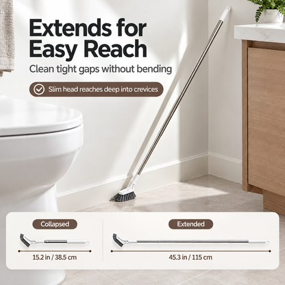 Adjustable Length Stainless Steel Telescopic Long Handle Crevice Cleaning Brush 🧹