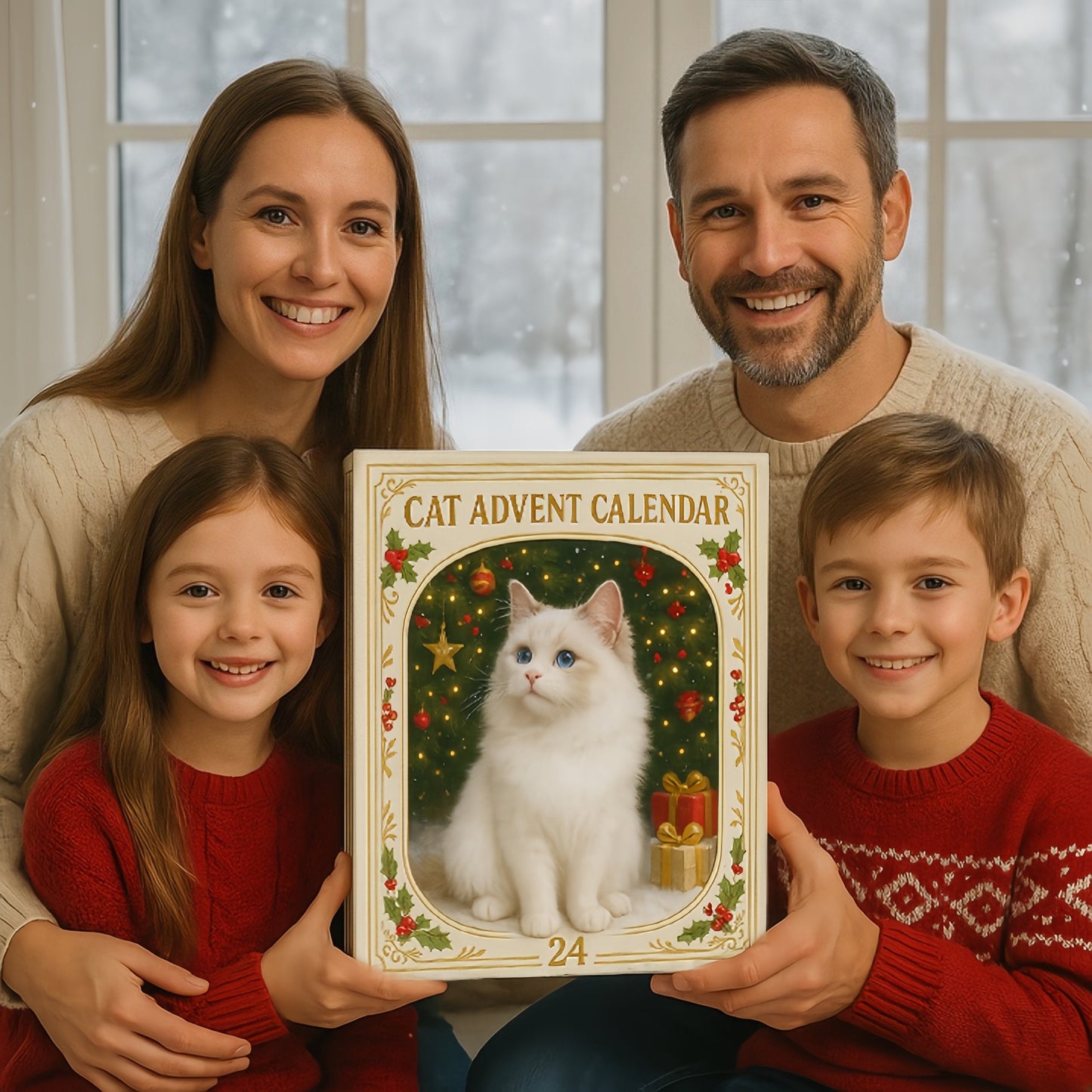 🐈🐈‍⬛2026 Cat Advent Calendar🎁 Gift for Adults Friends Cat Owners and Lovers Christmas Holiday Countdown Gift 24 Designs Cats Charm Christmas Tree Ornament