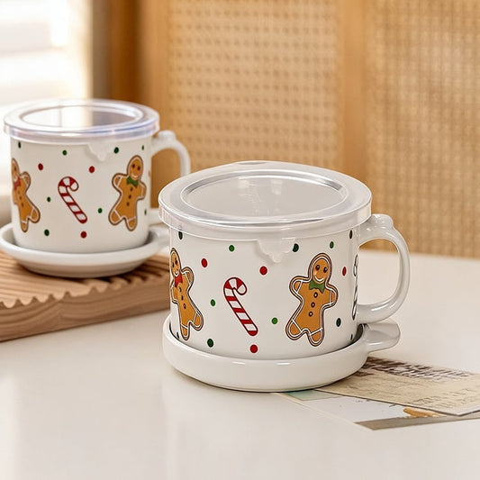 🎅Christmas Sale🎅25-oz Mug Meals w/ Lid-its