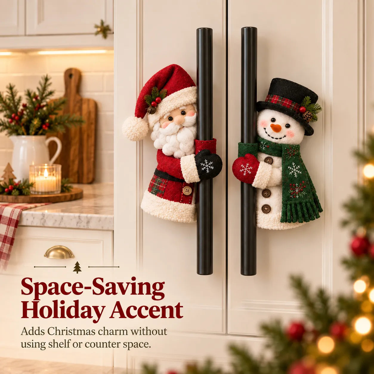 Christmas handle decorations