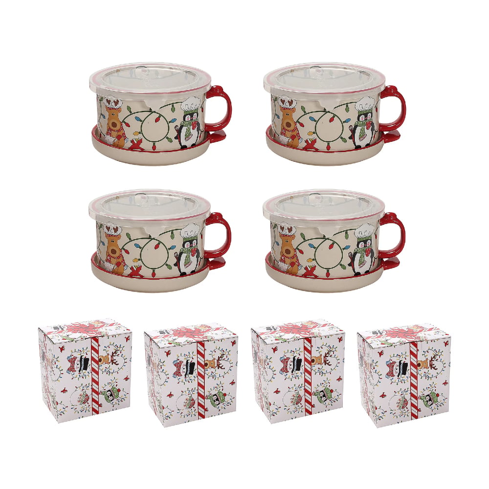 🎅Christmas Sale🎅25-oz Mug Meals w/ Lid-its