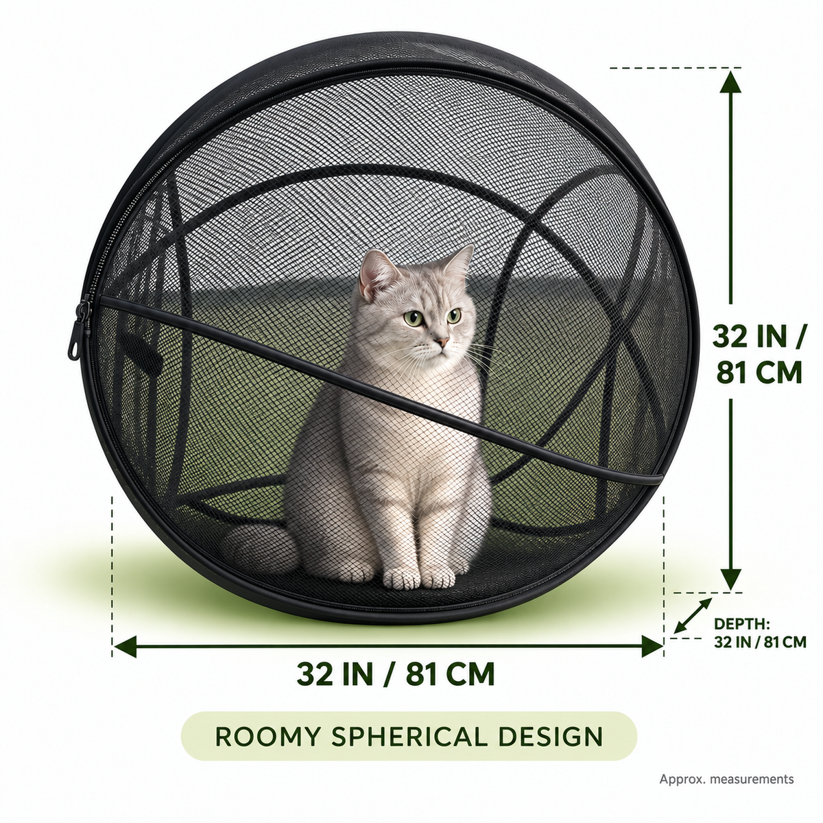 🐱🌿 Achandise Cat Haven™ – Pop-Up Mesh Playpen