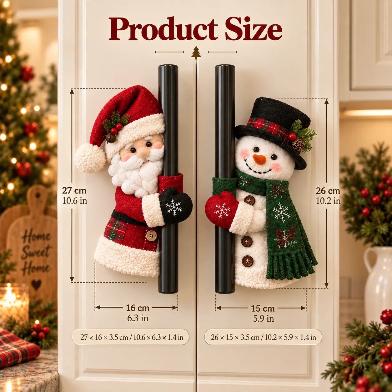Santa Snowman size guide