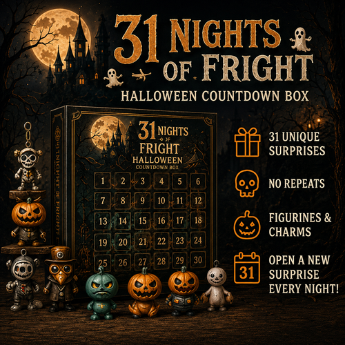 🔥 Last Day 50% OFF  🎃 Nights of Fright Halloween Countdown Box  👻✨