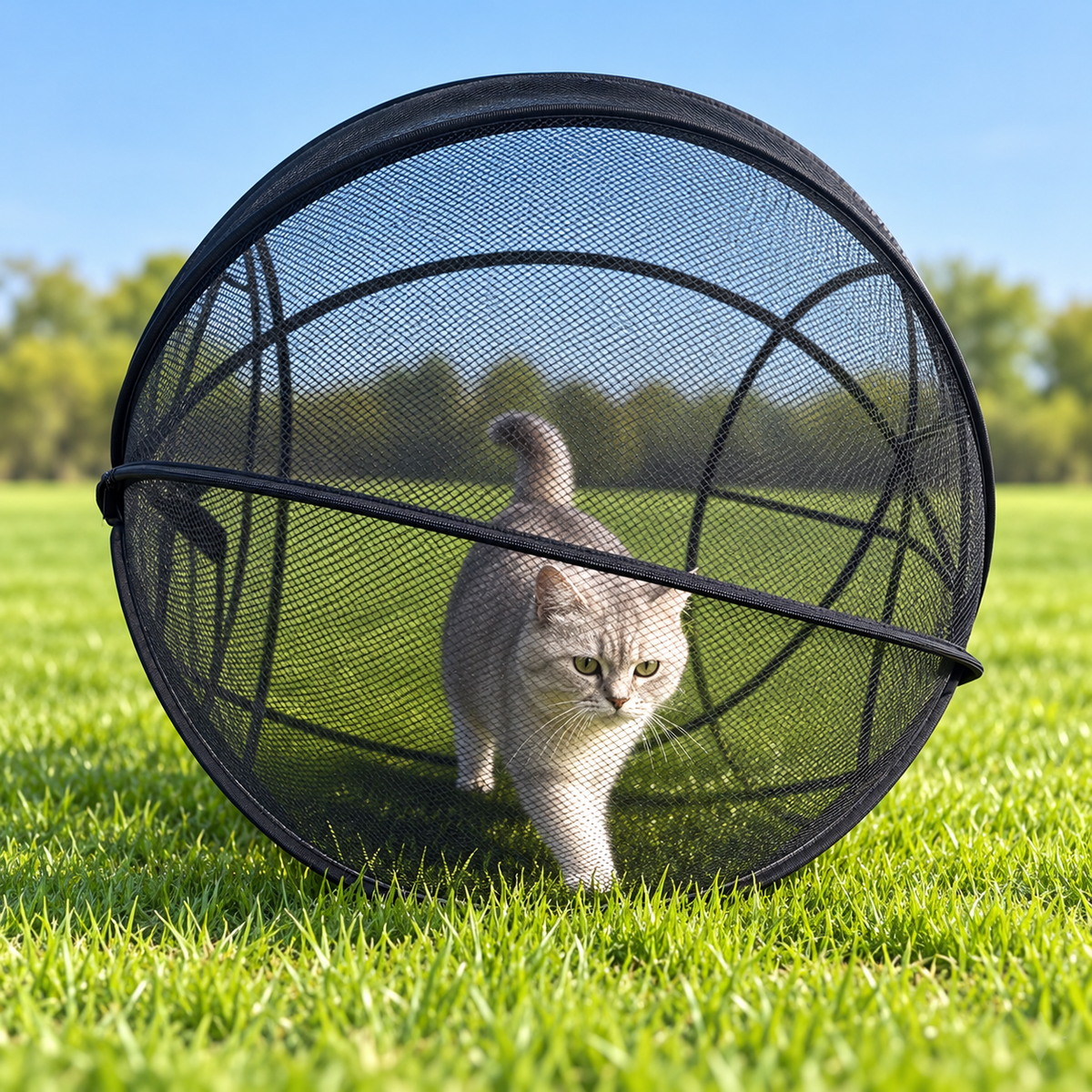 🐱🌿 Achandise Cat Haven™ – Pop-Up Mesh Playpen