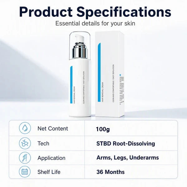 Hair removal cream body-care use