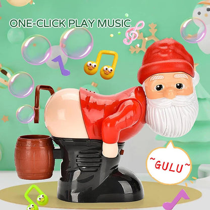 🏆 Limited-time 50% Off! 🎅ready For Christmas!🎄funny Santa Bubble Blowing Machine – Music, Lights & Christmas Bubble Fun