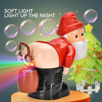🏆 Limited-time 50% Off! 🎅ready For Christmas!🎄funny Santa Bubble Blowing Machine – Music, Lights & Christmas Bubble Fun