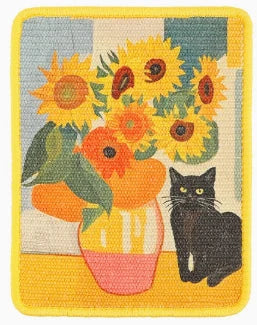 Wall-Mounted Artistic Sisal Cat Scratcher