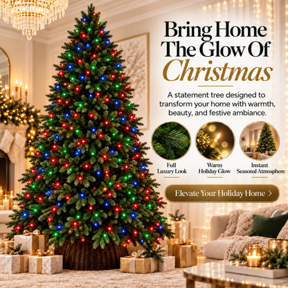 ❄️🏡20M 600-LED Christmas String Lights – Warm White or Multicolor Holiday Tree Lights🎅💖