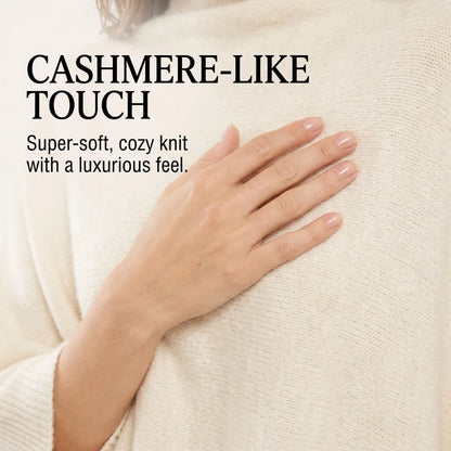 🍂✨ New Autumn Poncho – Soft Knit Cape-Style Shawl for Effortless Layering