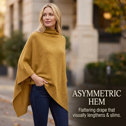 🍂✨ New Autumn Poncho – Soft Knit Cape-Style Shawl for Effortless Layering