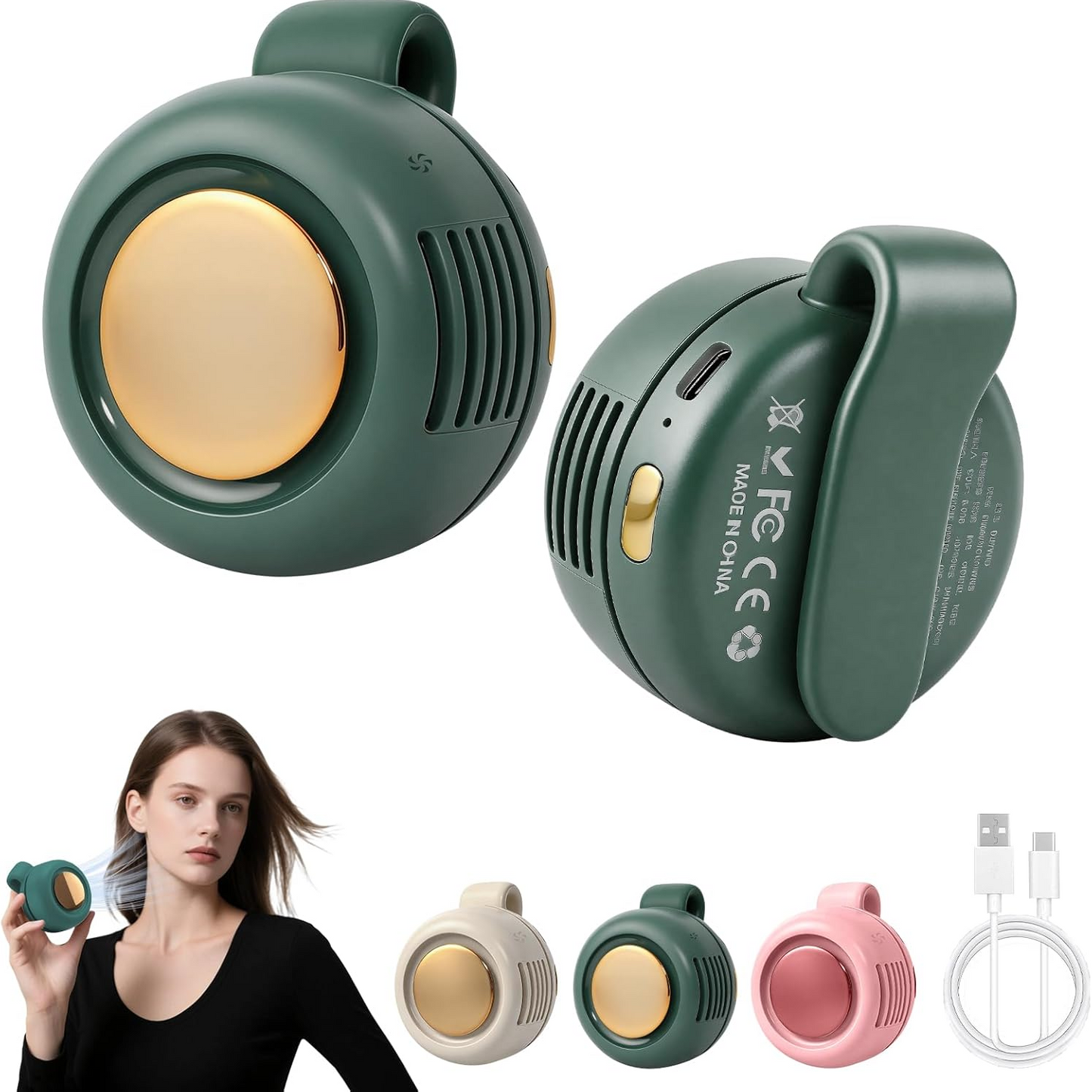 Portable Silent Mini Bladeless Electric Fan