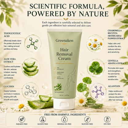 Achandise™ Natural Gentle Hair Removal Cream | For Women & Men, Sensitive Skin