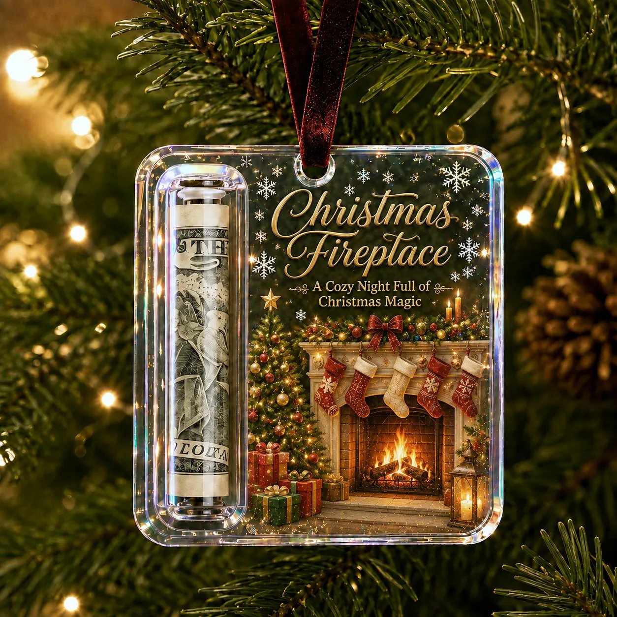 ✨🎄Christmas Cash Gift Holder Ornament