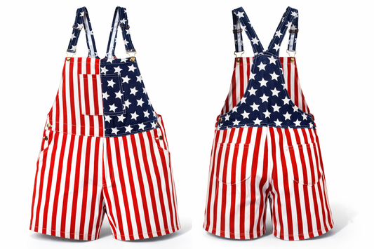 American Flag Overalls