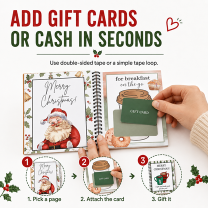 🔥 Christmas Gift Card Book