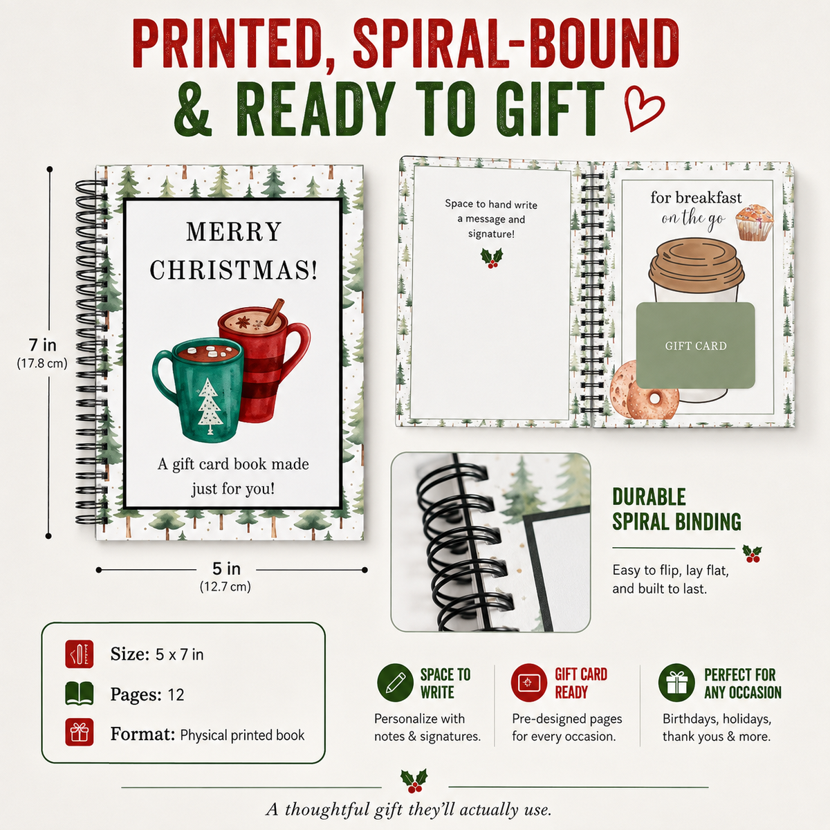 🔥 Christmas Gift Card Book
