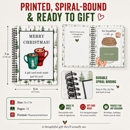 🔥 Christmas Gift Card Book