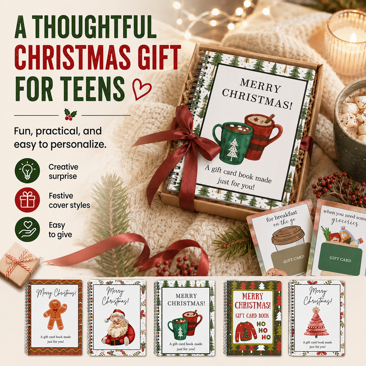 🔥 Christmas Gift Card Book