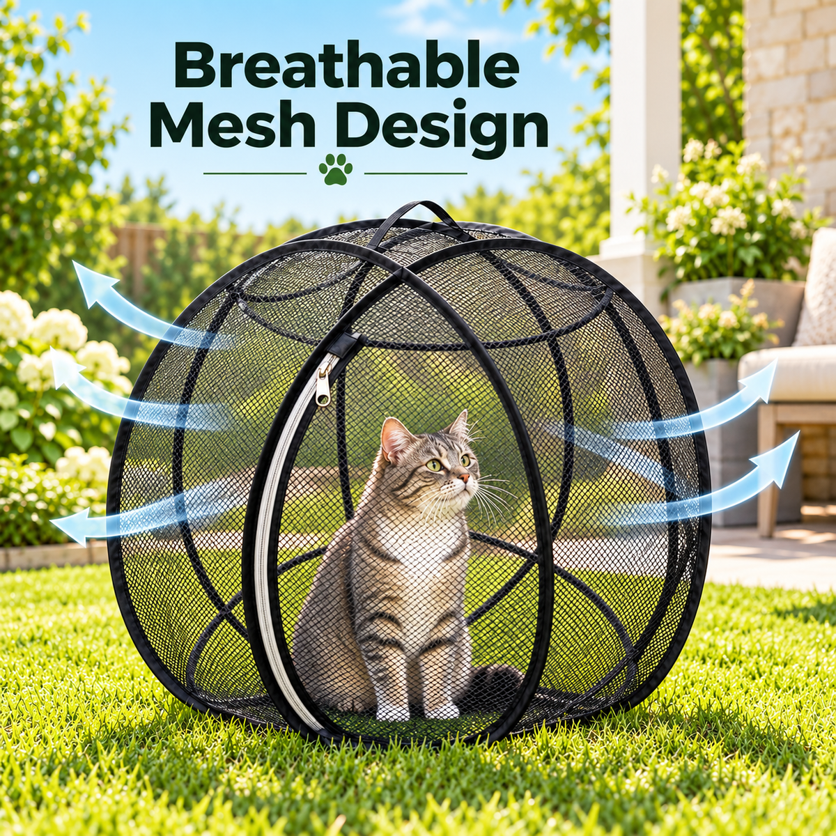🔥🐱 Pop-Up Cat Playpen 🌿 Fresh Air, Safe Space, Happy Cat
