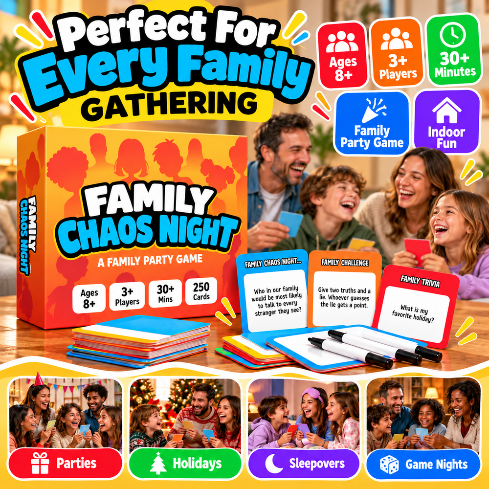 Family Chaos Night for parties, holidays, sleepovers and game nights