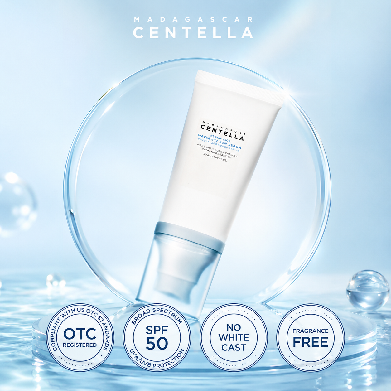Hyalu-Cica Water-Fit Sun Serum UV