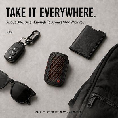🔊 2026 New Magnetic Clip-On Bluetooth Speaker | IPX7 Waterproof, TWS Stereo & Ultra-Light Wearable Design