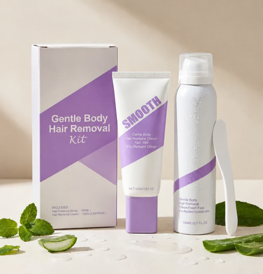 Bikini Pain-Free Hair Removal Cream for Sensitive Skin,Gentle Citrus Sensitive Skin Hair Removal Cream&Spray