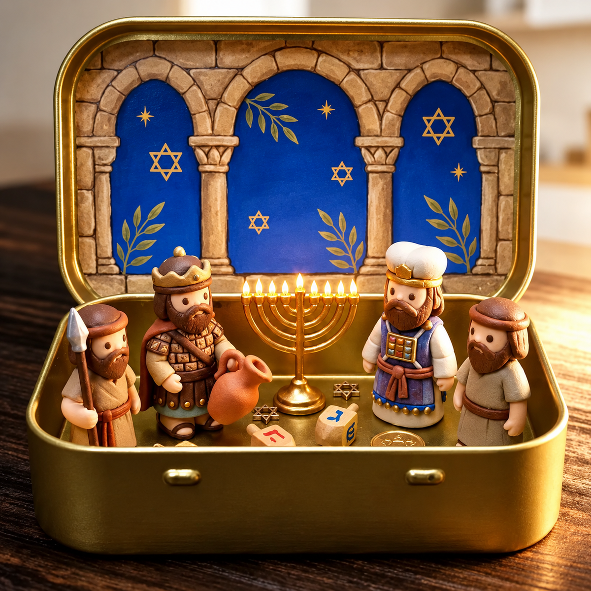 ✝️Religious Pocket-Size Mini Nativity Scene Set with Storage Box