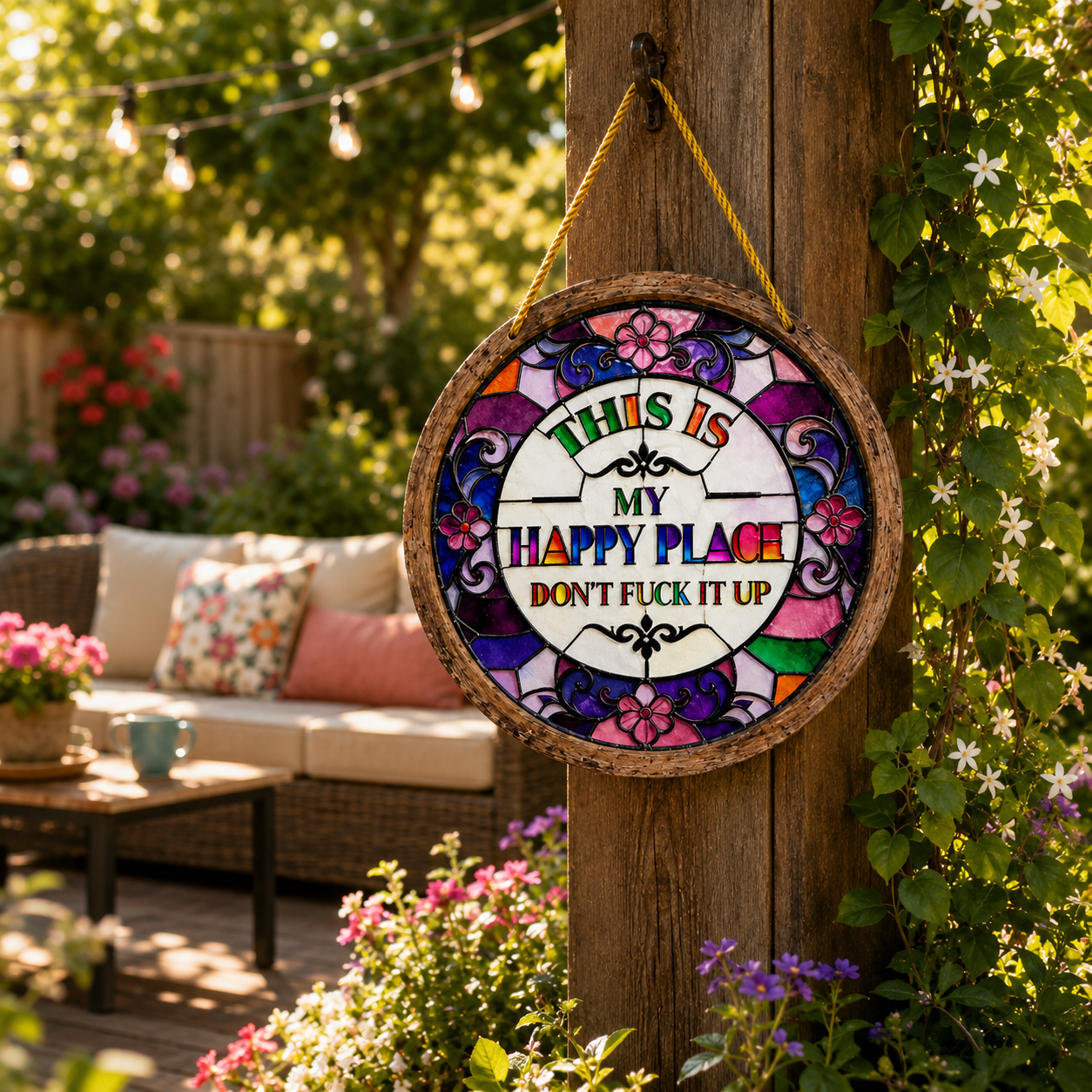 🤣This Is My Happy Place Hanging Sign