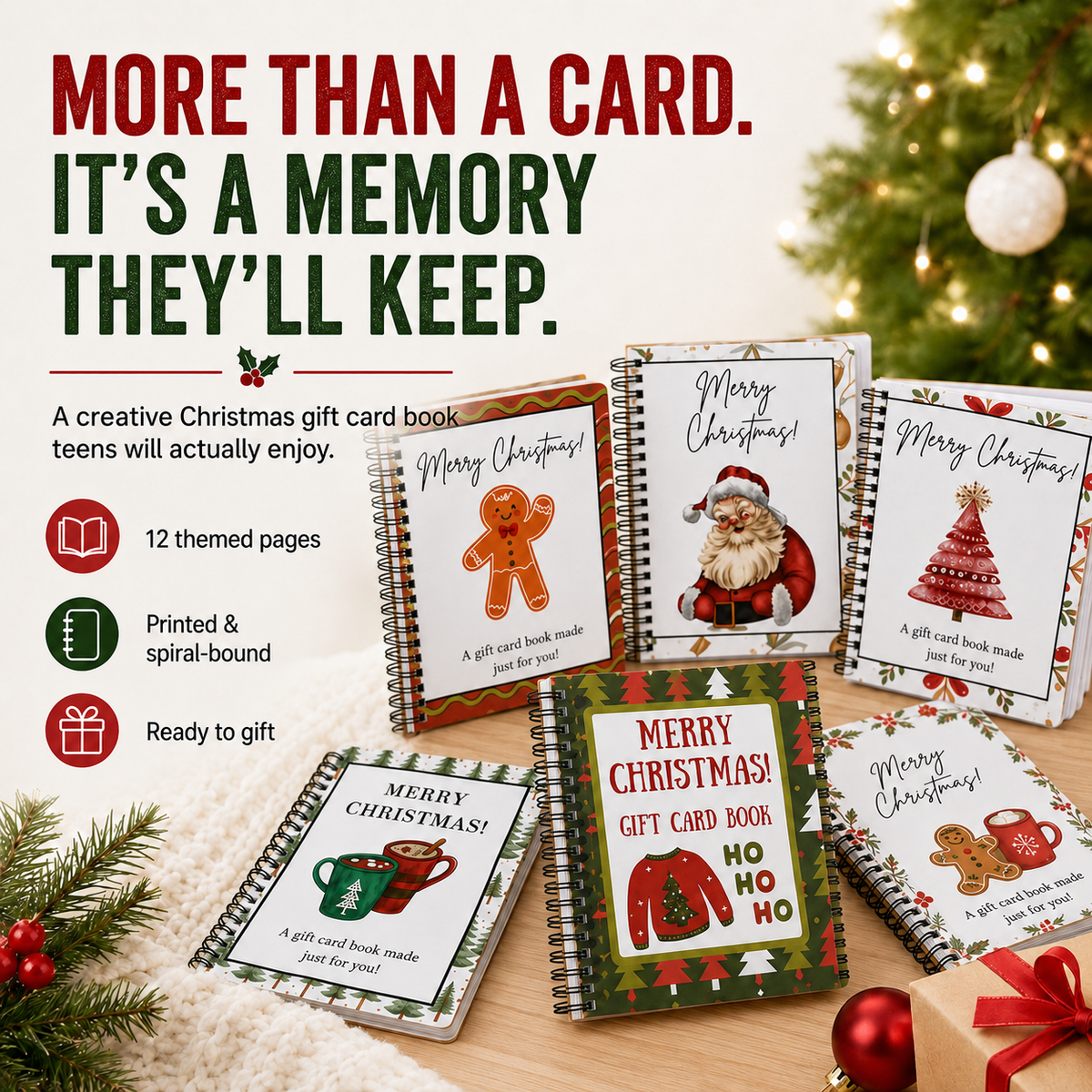 🔥 Christmas Gift Card Book