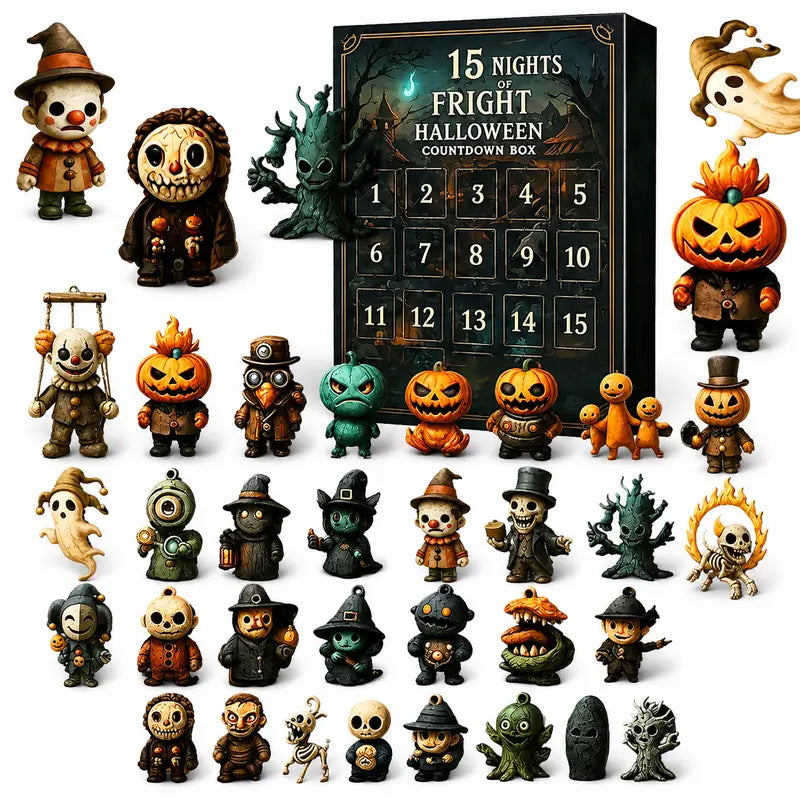 🔥 Last Day 50% OFF  🎃 Nights of Fright Halloween Countdown Box  👻✨