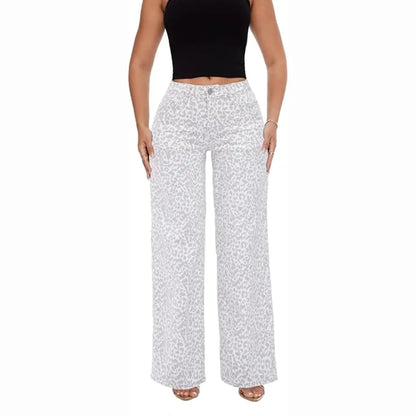TroveHand Mid-Low Rise Stretch Wide-Leg Jeans