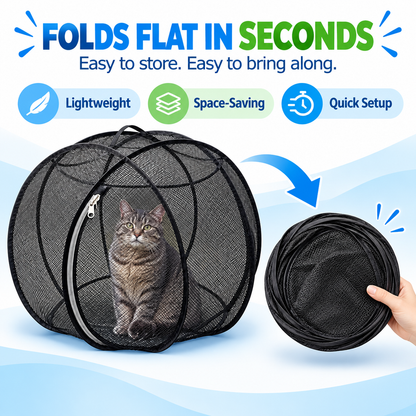 🐱🌿 Achandise Cat Haven™ – Pop-Up Mesh Playpen