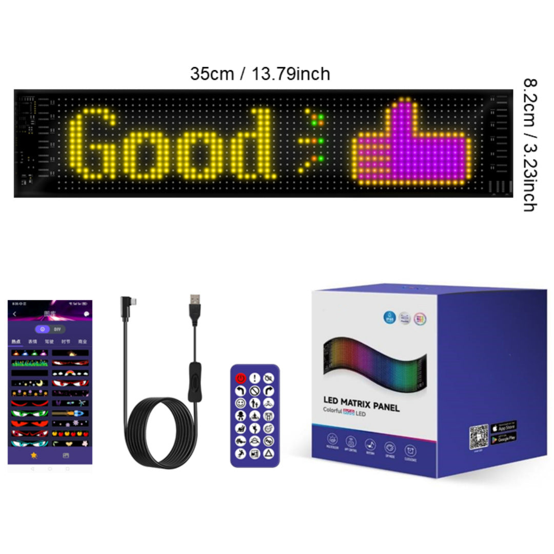 16 by 64 wide LED matrix panel