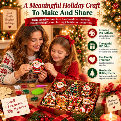 ✨ 10 Festive Christmas Ornament DIY Kit – Create Your Own Holiday Magic