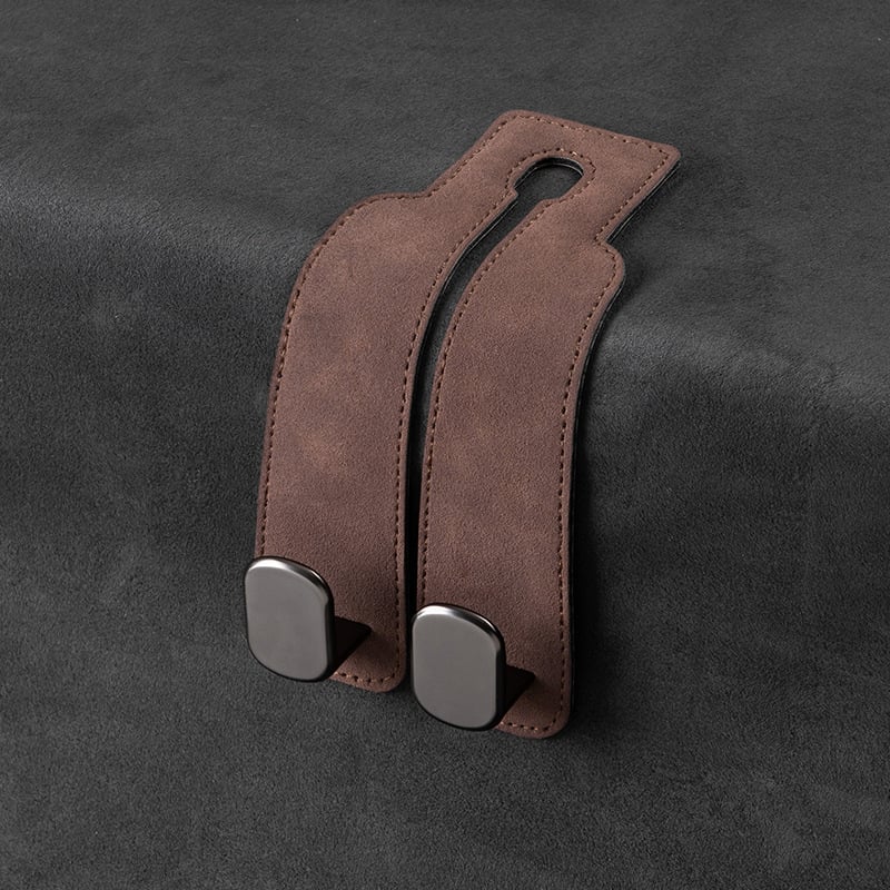 🔥LAST DAY SALE 50% OFF - 🚗Car Seat Back Alcantara Storage Hook - 💥Double Hook Holder for Convenient Storage