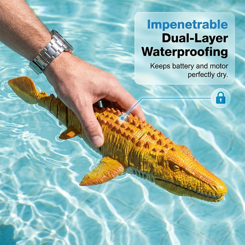 2.4G RC Mosasaurus Swimming Toy with Spray