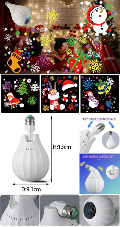 🔥HOT SALE 49% OFF🎅💡Rotating Christmas Projector Bulb