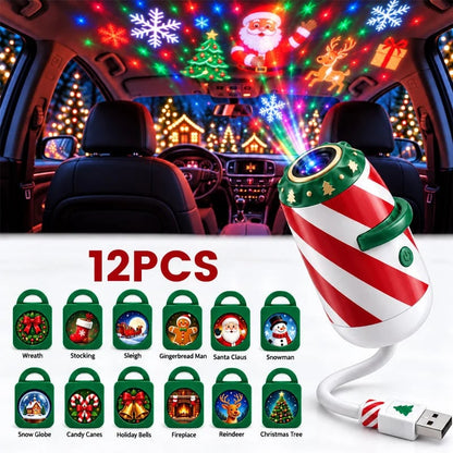 Merry Ride Christmas Car Projector Light
