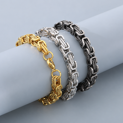 Braided Stainless Steel Bracelet for Men