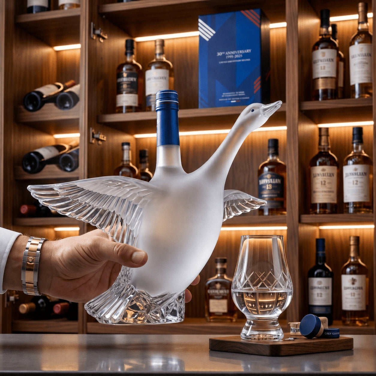 30th Anniversary 3D Sculpted Vodka Bottle🪿