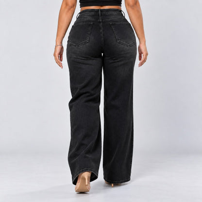 Black | Back view, walking