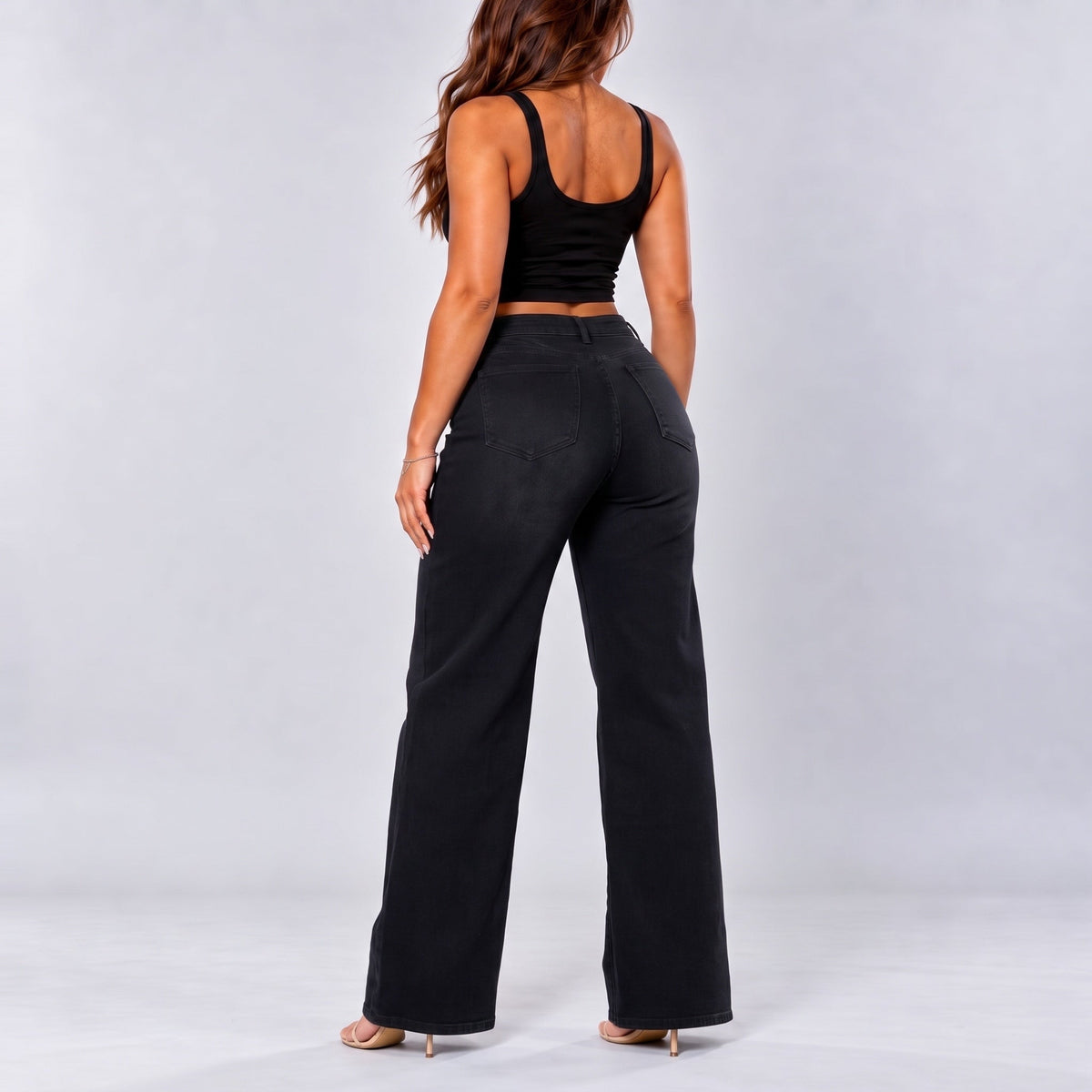 Black | Three-quarter back view