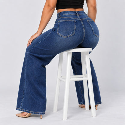 Dark Blue | Seated on stool
