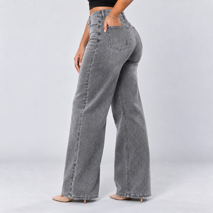 Gray | Back three-quarter, hand in pocket