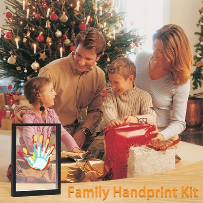🎁Last Day 50% OFF🔥Wooden Transparent Handprint Frame Set, DIY Family Memorial Gift Kit