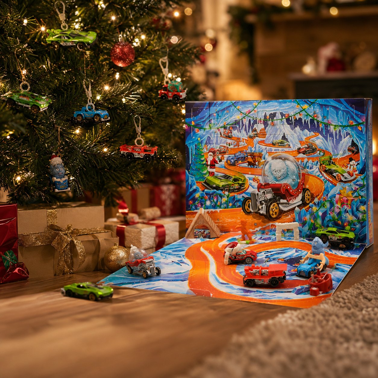 ⚡Hot Sales 49% OFF🔥 2026 Hot Wheels Holiday Advent Calendar🏎️
